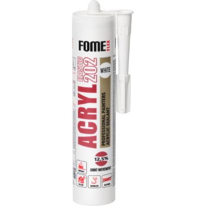Prekės „Hermetikas akrilinis FOME FLEX ACRYL 202 baltas 310 ml“ paveikslėlis