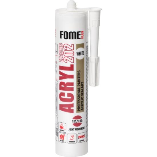 Prekės „Hermetikas akrilinis FOME FLEX ACRYL 202 baltas 310 ml“ paveikslėlis