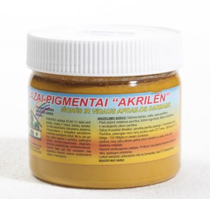 Prekės „Dažai - pigmentai akriliniai ochra 350 g“ paveikslėlis