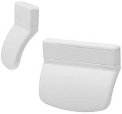 Prekės „Rankena balkono 55 x 70 mm balta plastikinė 115.9016 FAM“ paveikslėlis