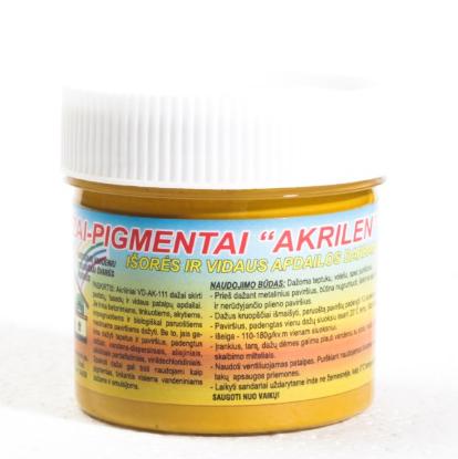 Prekės „Dažai - pigmentai akriliniai ochra 120 g“ paveikslėlis