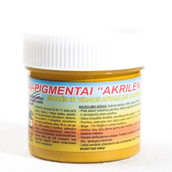 Prekės „Dažai - pigmentai akriliniai ochra 120 g“ paveikslėlis