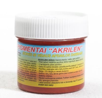 Prekės „Dažai - pigmentai akriliniai rudi 120 g“ paveikslėlis
