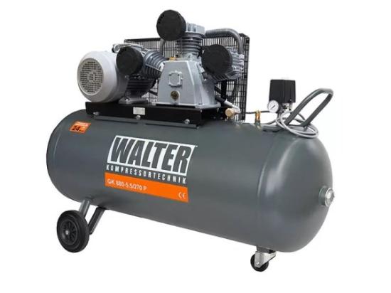 Prekės „Kompresorius oro 270 L 400 V stūmoklinis GK880-5,5/270 P Walter kompressortechnik“ paveikslėlis