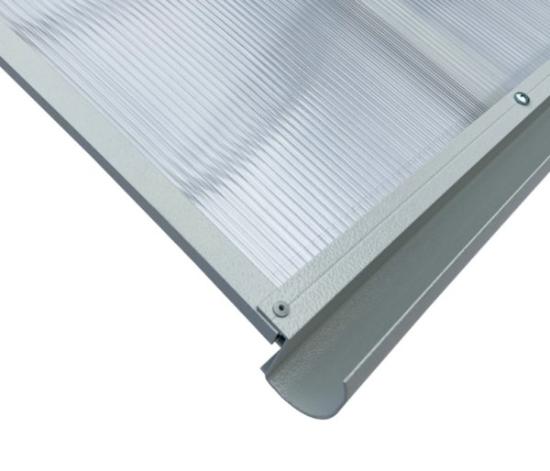 Prekės „Tiesus stogelis STARKEDACH T-160, 1000x1600 mm, pilka“ paveikslėlis