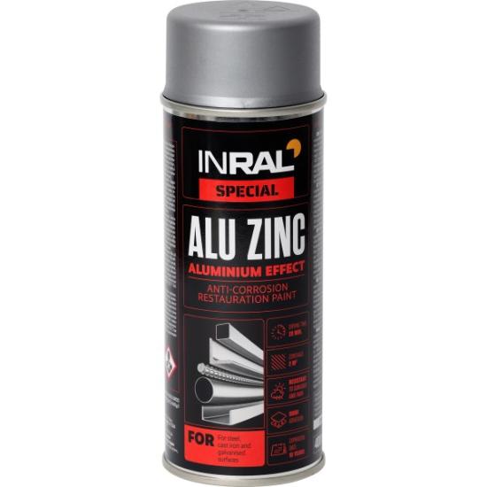 Prekės „Dažai aerozoliniai 400 ml INRAL ALU ZINC aliuminio“ paveikslėlis