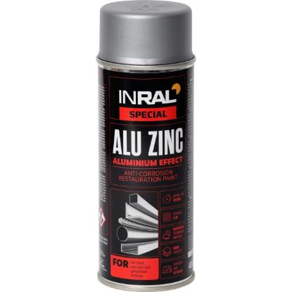Prekės „Dažai aerozoliniai 400 ml INRAL ALU ZINC aliuminio“ paveikslėlis