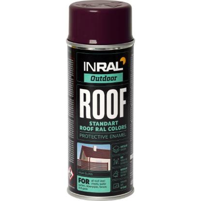 Prekės „Dažai aerozoliniai stogams 400 ml INRAL ROOF SPRAY RAL8017“ paveikslėlis