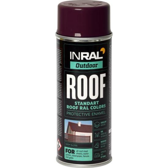 Prekės „Dažai aerozoliniai stogams 400 ml INRAL ROOF SPRAY RAL8017“ paveikslėlis