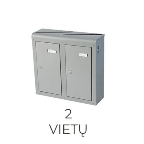 Prekės „Dėžutė pašto vidaus 2 vietų PD V 942 metalikos spalvos Glori ir KO“ paveikslėlis