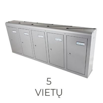 Prekės „Dėžutė pašto vidaus 5 vietų PD V 945 metalikos spalvos Glori ir KO“ paveikslėlis