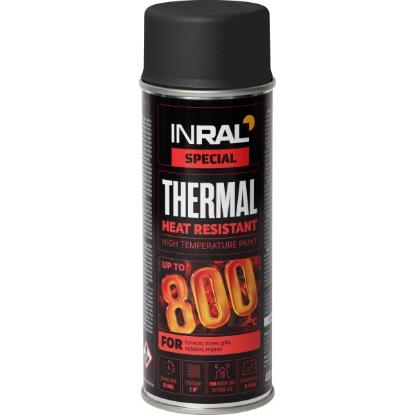 Prekės „Dažai aerozoliniai universalūs INRAL THERMAL RAL9011 400 ml“ paveikslėlis