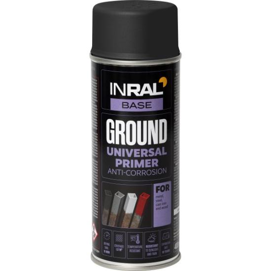 Prekės „Gruntas aerozolinis antikorozinis INRAL GROUND juodas 400 ml“ paveikslėlis