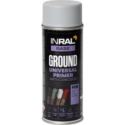 Prekės „Gruntas aerozolinis antikorozinis RAL7040 INRAL G pilkas 400 ml“ paveikslėlis