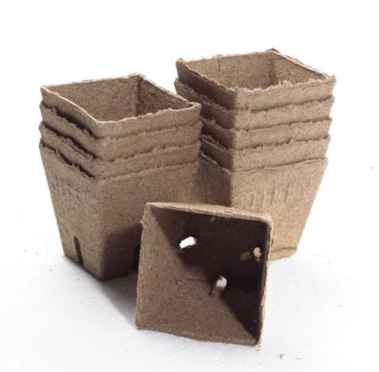 Prekės „Daigykla durpinė kvadratinė 8 x 8 cm 10 vnt“ paveikslėlis