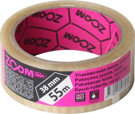Prekės „Pakavimo juosta ZOOM 38mm x 55m, skaidri“ paveikslėlis