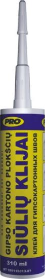 Prekės „Klijai akriliniai gipso kartono siūlių  310 ml PRO“ paveikslėlis