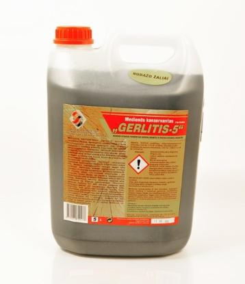 Prekės „Impregnantas medienos antiseptikas Gerlitis-5b rudas 10 kg“ paveikslėlis
