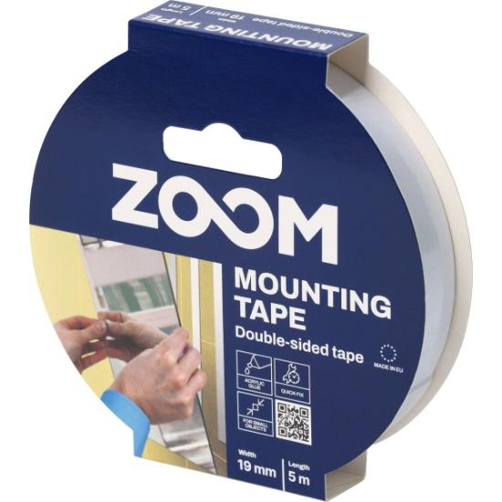 Prekės „Juosta montavimo ZOOM 19 mm x 5 m dvipusė“ paveikslėlis