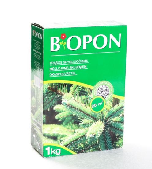 Prekės „Trąšos spygliuočiams granulėmis 1 kg NEW Biopon“ paveikslėlis