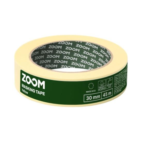 Prekės „Maskavimo juostelė ZOOM , 30 mm x 45 m, geltona“ paveikslėlis