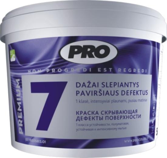 Prekės „Dažai pusiau matiniai PRO Premium7 10 l“ paveikslėlis