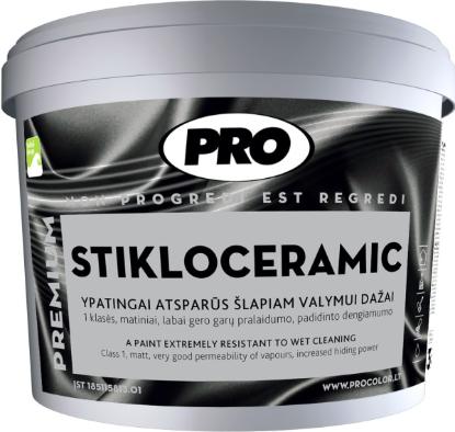 Prekės „Dažai matiniai PRO STIKLOCERAMIC 5 l“ paveikslėlis
