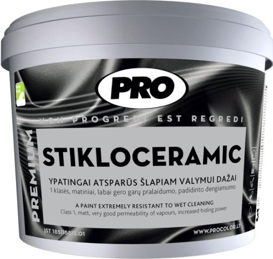 Prekės „Dažai matiniai PRO STIKLOCERAMIC 5 l“ paveikslėlis