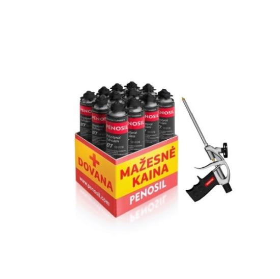 Prekės „Putos Premium Polystyrol FixFoam, 12 vnt.+ FoamGun S1 dovana“ paveikslėlis