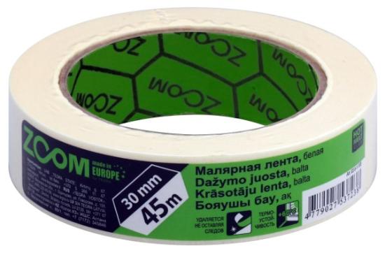 Prekės „Maskavimo juostelė ZOOM, 30 mm x 45 m, balta“ paveikslėlis