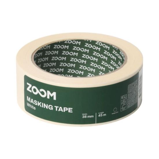 Prekės „Maskavimo juostelė ZOOM, 38 mm x 45 m, balta“ paveikslėlis