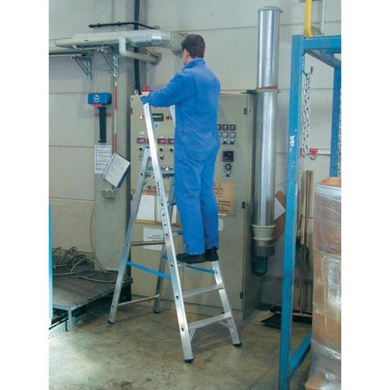 Prekės „Kopėčios aliuminės 7 pakopų 1,65 x 2,45 x 3,65 m Stabilo Krause 124548“ paveikslėlis