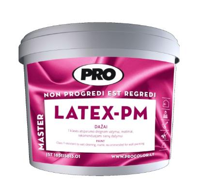 Prekės „Dažai akriliniai matiniai LATEX PM 2,7 l bazė C PRO“ paveikslėlis