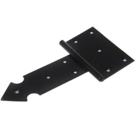 Prekės „Vyriai durims 245x50x2 mm uždėtiniai juodi Fortem“ paveikslėlis