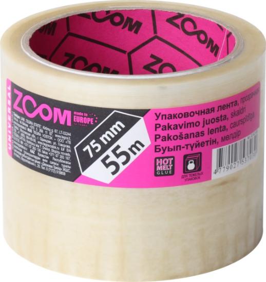 Prekės „ZOOM Pakavimo juostelė, 75 mm x 55 m, skaidri“ paveikslėlis