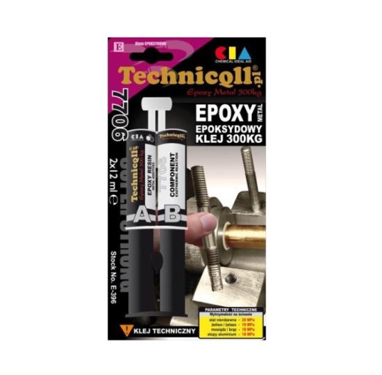 Prekės „Epoksidiniai klijai metalui Techniqll E-396, 2x12 ml“ paveikslėlis