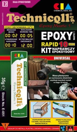 Prekės „Glaistas epoksidinis TECHNIQLL E-051 universalus 35 g“ paveikslėlis