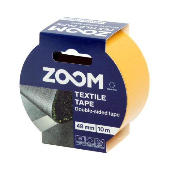 Prekės „Dvipusė tekstilinė juosta ZOOM, 48mm x 10m“ paveikslėlis
