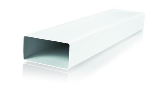 Prekės „Ortakis plastikinis plokščias Vents 110  x 55 mm 1,5 m“ paveikslėlis