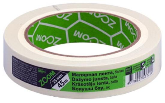 Prekės „Maskavimo juostelė ZOOM, 25 mm x 45 m, balta“ paveikslėlis