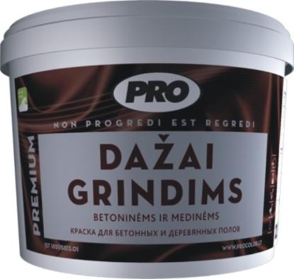 Prekės „Dažai PRO grindims pusiau matiniai šviesiai rudi 2,7 l“ paveikslėlis
