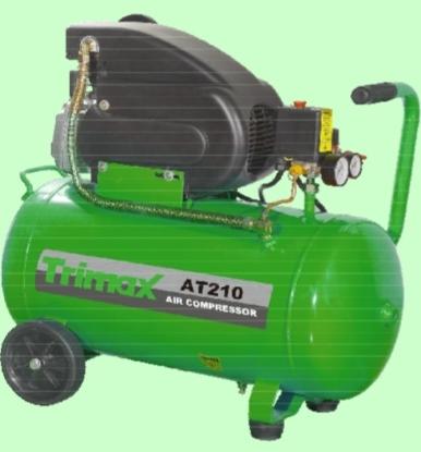 Prekės „Kompresorius oro 24L 220V tepalinis 1,5kW 8 barų AT210 Trimax“ paveikslėlis