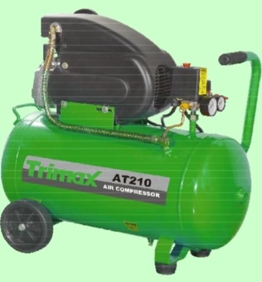 Prekės „Kompresorius oro 24L 220V tepalinis 1,5kW 8 barų AT210 Trimax“ paveikslėlis