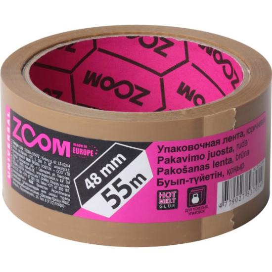 Prekės „Juosta pakavimo ZOOM 48 mm x 55 m ruda“ paveikslėlis