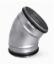 Prekės „Alkūnė ortakio plieninė Alnor Ø 125 mm 45° BPL12545“ paveikslėlis