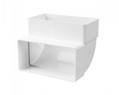 Prekės „Jungtis ventiliacinė plastikinė 110 x 55 mm Vents“ paveikslėlis