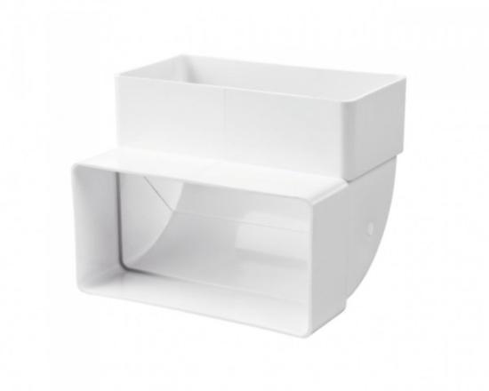 Prekės „Jungtis ventiliacinė plastikinė 110 x 55 mm Vents“ paveikslėlis
