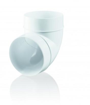 Prekės „Alkūnė ortakio plastikinė Ø 125 mm 90° Vents“ paveikslėlis