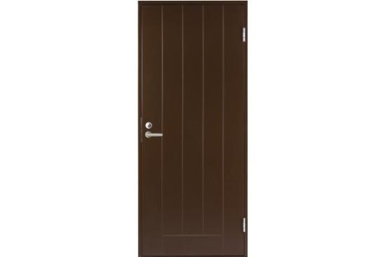 Prekės „Durys lauko BASIC B0010 90D 900 x 2080 mm dešininės rudos su stakta“ paveikslėlis