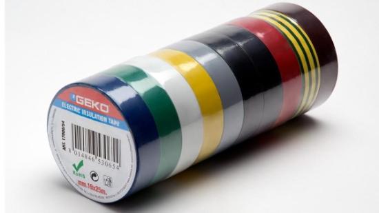 Prekės „Juosta izoliacinė GEKO 19 mm x 25 m pilka“ paveikslėlis
